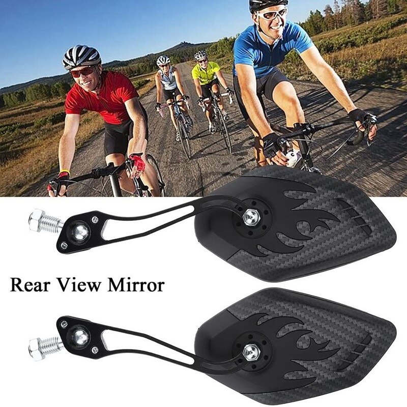 1PC 360 ° Draai Fiets Side Achteruitkijkspiegel Universele Handvat Zijspiegels Motorfiets