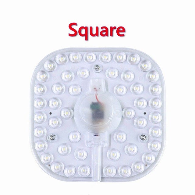 36W 34W 18W 12W LED Ring PANEL Circle Light SMD bulbs LED Round Ceiling board circular lamp board AC 220V 230V 240V LED lighting: Square / 24W Cold White