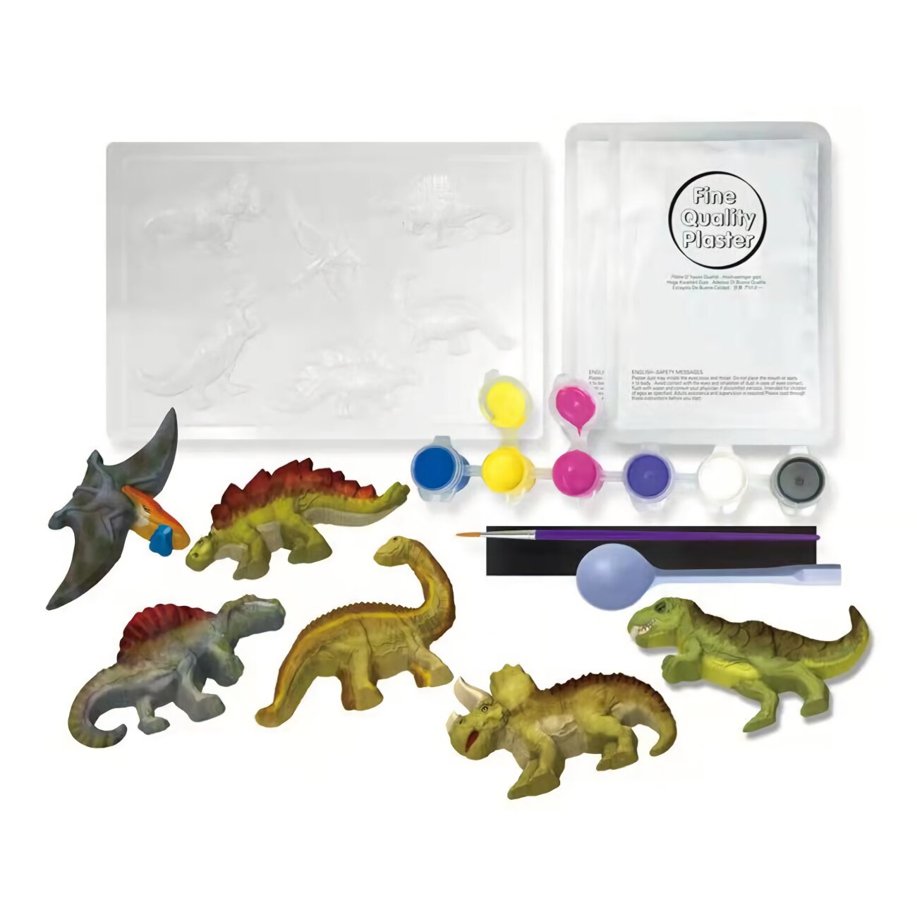 Molde de escayola artesanal para niños, juguete de artesanía con pintura, arte colorido, decoración, Festival de cumpleaños, de Navidad