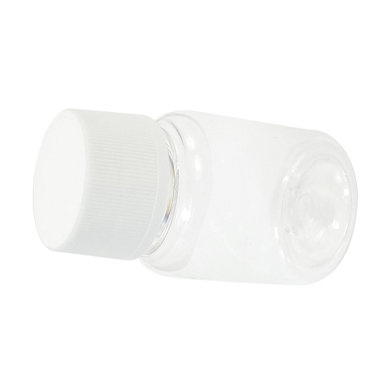 50ml Breite Nacken Weiß transparent Kunststoff Zylinder bilden Chemie Lagerung Flasche (weiß + transparent farbe)