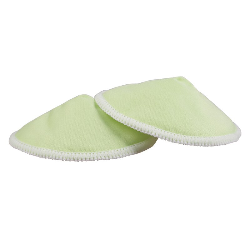 2Pcs Zachte Moederschap Verpleging Borst Pads Herbruikbare 3 Lagen Katoen Wasbaar Anti Overloop Borstvoeding Pads Voor Babyvoeding