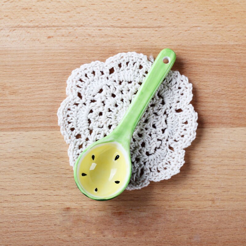 5 teile/satz Kreative Keramik Obst Löffel Schöne kinder Reis Löffel Küche Geschirr Suppe Teelöffel Haushalt ZL355: Colour 11