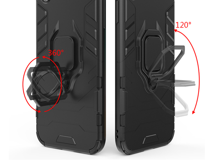 Coque rigide avec anneau support magnétique pour Xiaomi, compatible modèles Redmi Note 8,