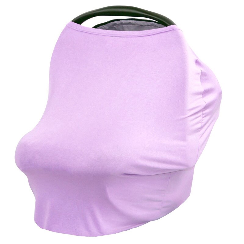 3 In 1 Multi Use Cover Lactation Nursing Cover Solid Color Baby Carseat Cover Newborn Breastfeeding Cape Shopping Pram Stroller