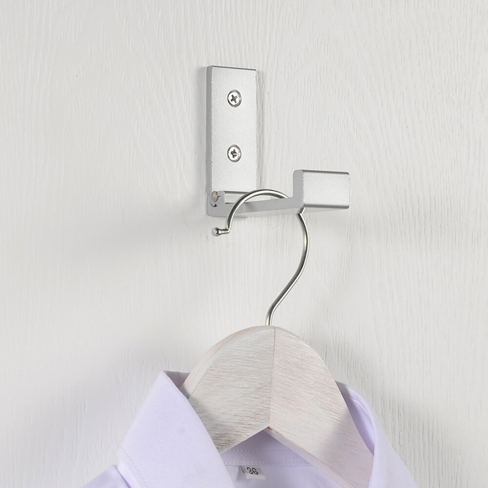 Væg dør tøj bøjler aluminiums legering bøjle rustfri håndklæde kroge tøj håndklæde knagerække folde kroge