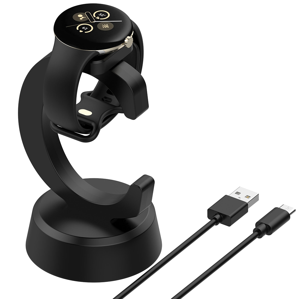 Suporte magnético doca do carregador com cabo de carregamento usb tipo-c suporte de carregamento para google pixel watch 3/watch 2/fitbit ace lte