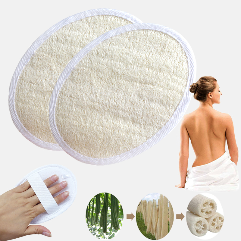 Nueva Durable baño de esponja vegetal Natural esponja para el cuerpo para la ducha depurador exfoliante lavado Pad accesorios de baño 15x10 cm ligero