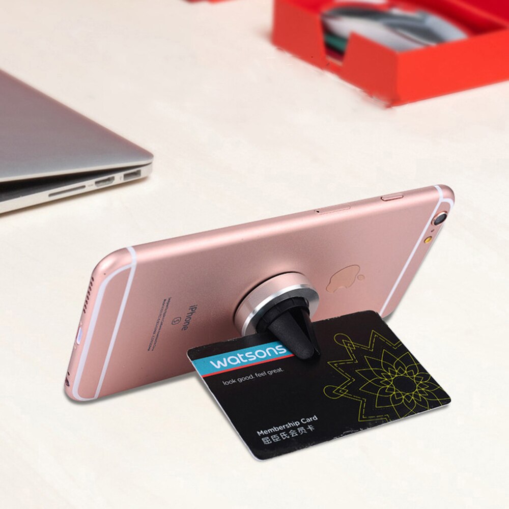 Luftventil holder mobiltelefon holder navigation magnetisk bilholder 360 metal mini magnet beslag smartphone stativ magnet holder