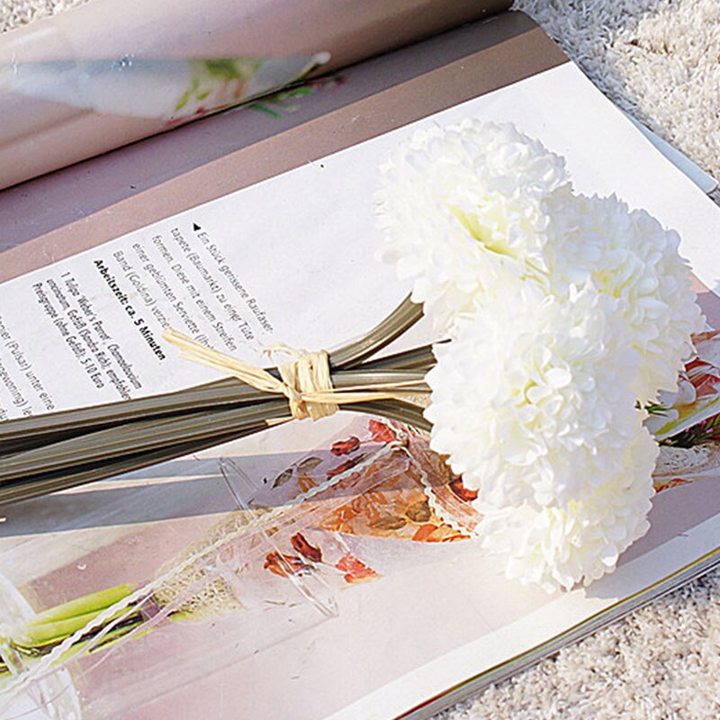 6 Heads Bruidsboeket Bruidsmeisjes Kunstmatige Bloemen Huis Benodigdheden Woonkamer Bloem Decoratie Home Decoratie