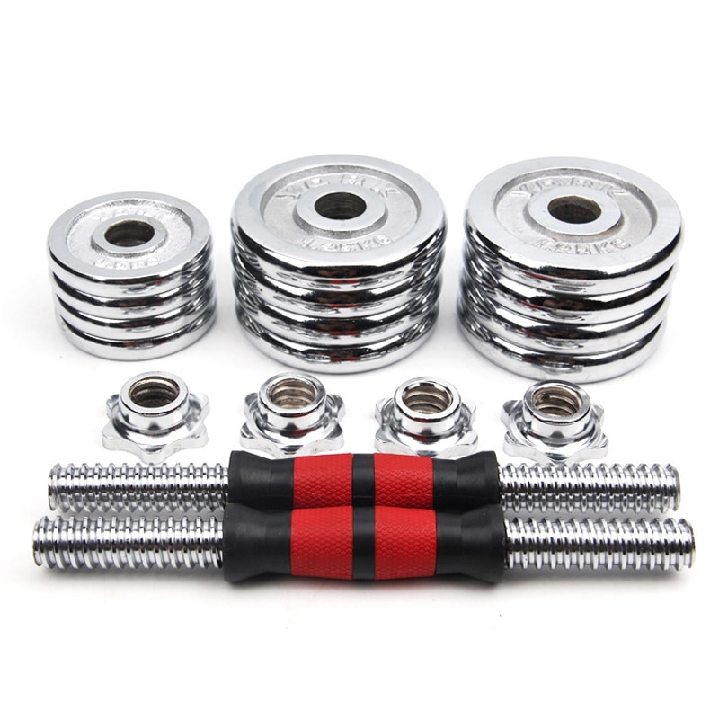 15kg justerbare vekt dumbbells fitness dumbbell galvanisering vekt barer gym dumbbells barbell sett for menn kroppsbygging
