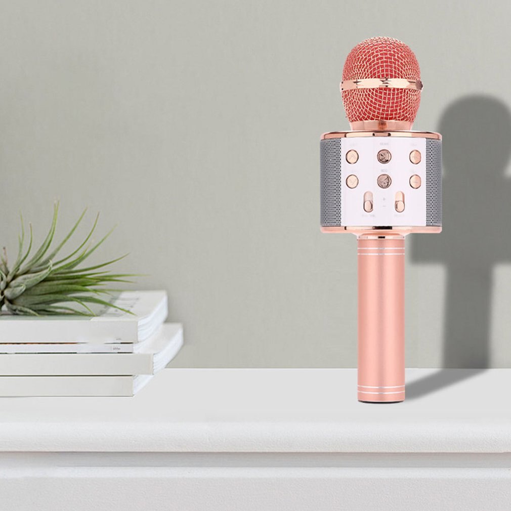 Bluetooth Wireless Microphone Speaker Handheld Microphone Karaoke Mic Music Player Singing Recorder KTV Microphone