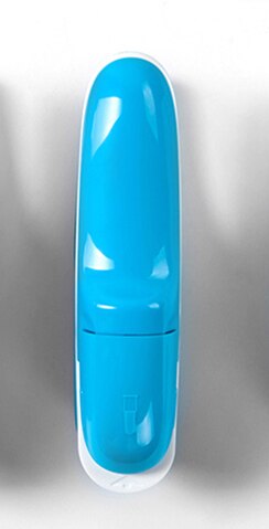 Stapleless Stapler Nail-free Stapling Machine Paper Fixed Students Stationery Office Supplies Safe Staplers Books Binding: Blue