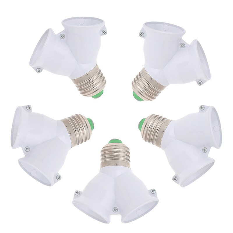 E27 To Double E27 Base Socket Extender Adapter Converter LED Light Lamp Bulb
