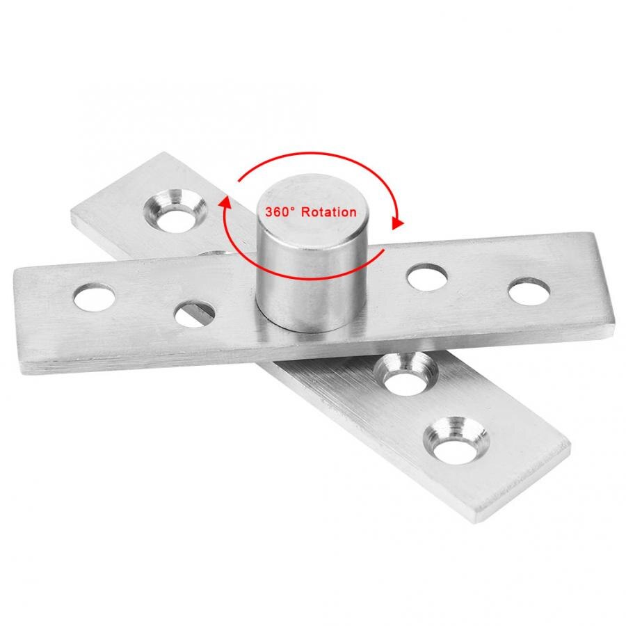 Door Hinge 2pcs 360 Degree Rotary Pivot Hinge Stainless Steel Rotating Door Hinge 75mm Long Glass Shower Doors Hinges