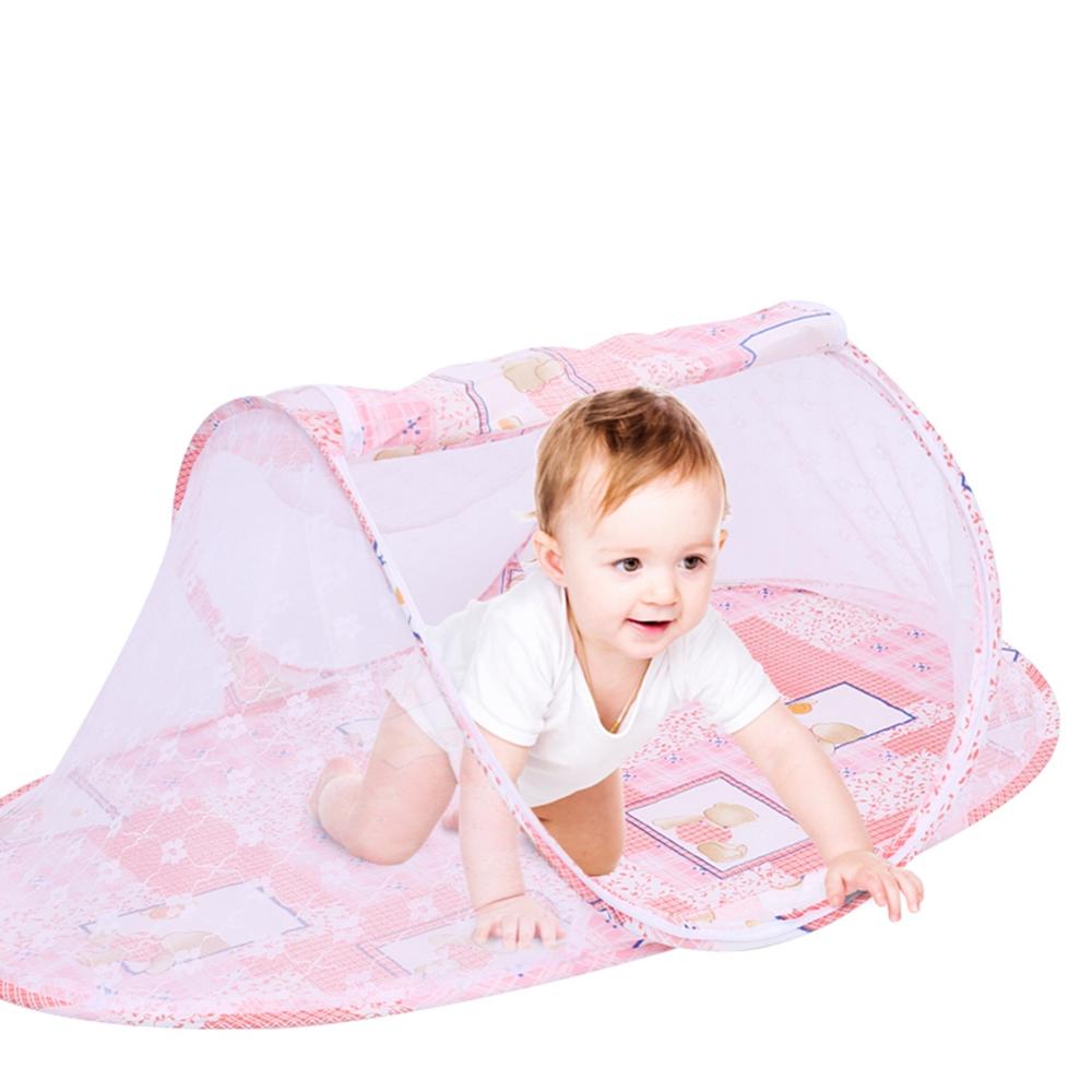 Foldable Summer Infant Baby Crib Netting Baby Bed Mosquito Insect Cradle Net Newborn Baby Bedding Protection Mesh Mosquito Net