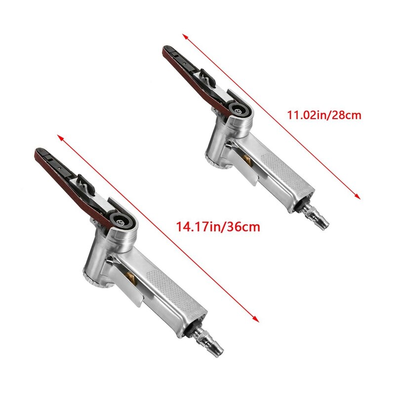 Air Belt Sander Finger Sander Detail Sander Pneumatic tools with 5 Belts DIY Sander Sanding Belt Adapter Woodworking Tool