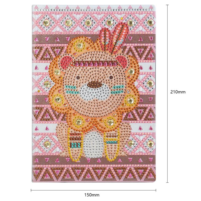 50 Pages A5 Drawing Notebook Craft DIY Special Shaped Diamond Painting Especially Delicate Violin: A