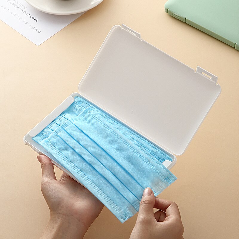 Portable Mask Case Dustproof Face Mask Storage Box Dust-Proof Disposable Cloth Mask Organizer Holder Mask Storage Case In Stock