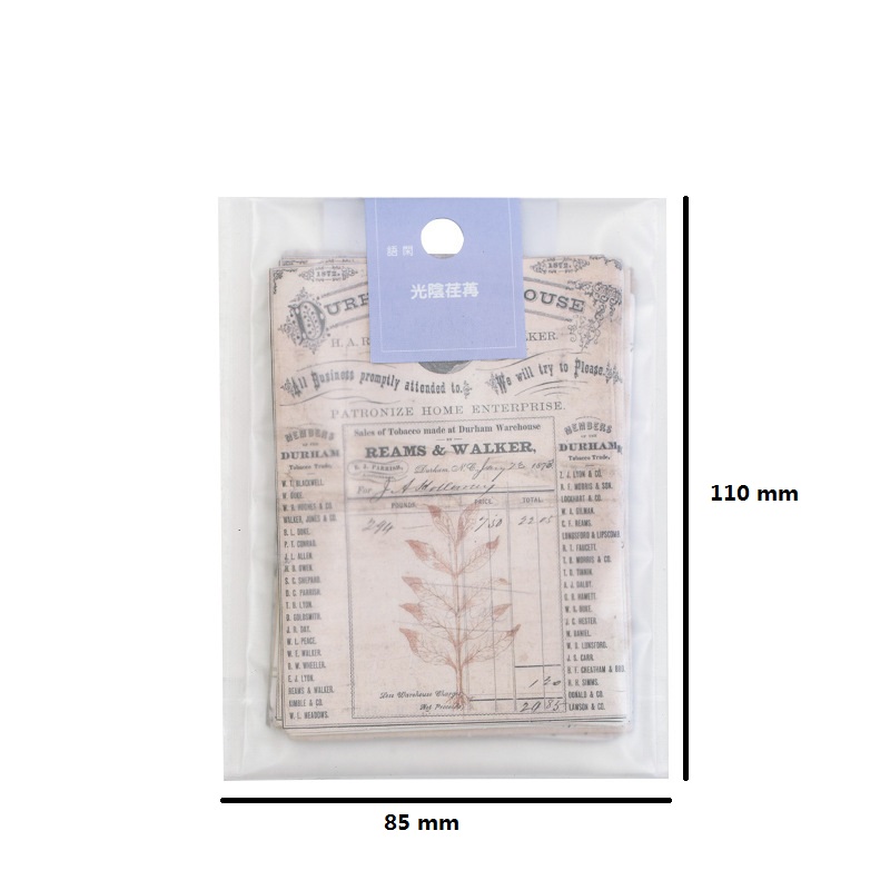 30pcs Ticket Stamp Series Color Handbook Sticker Retro Letterhead Travel Notebook Sticker cute Stationery