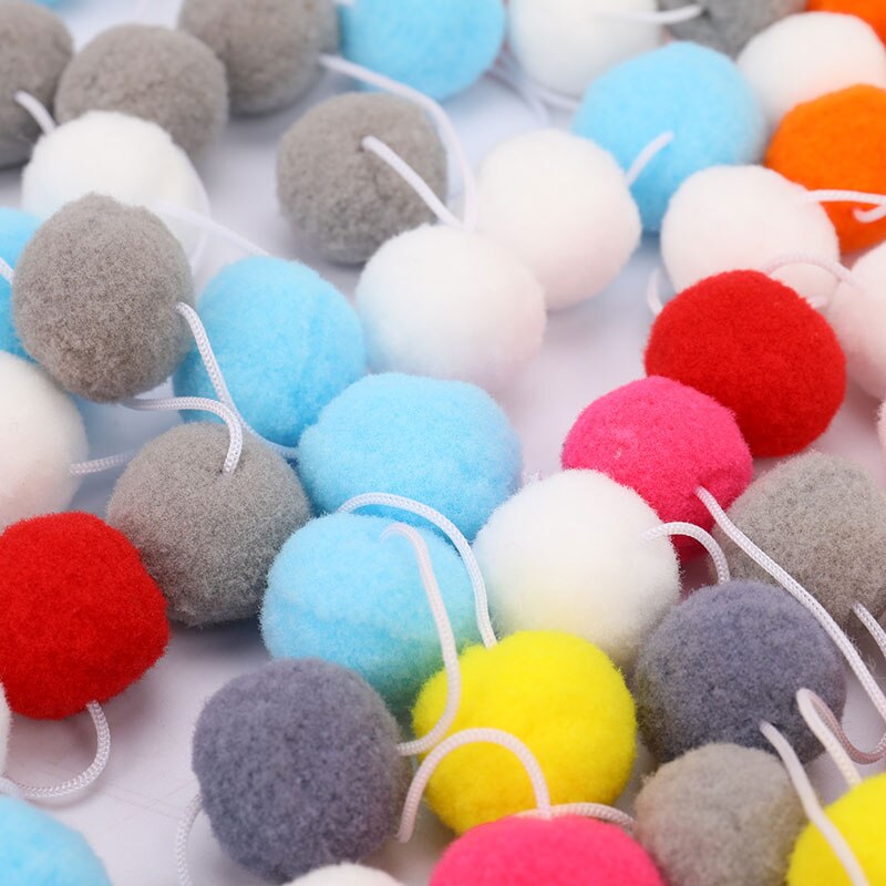 30pcs DIY Wool Felt Balls Round Poms DIY Handmade Craft Supplies for kindergarten Home room decor balls of wool Wall Ornament