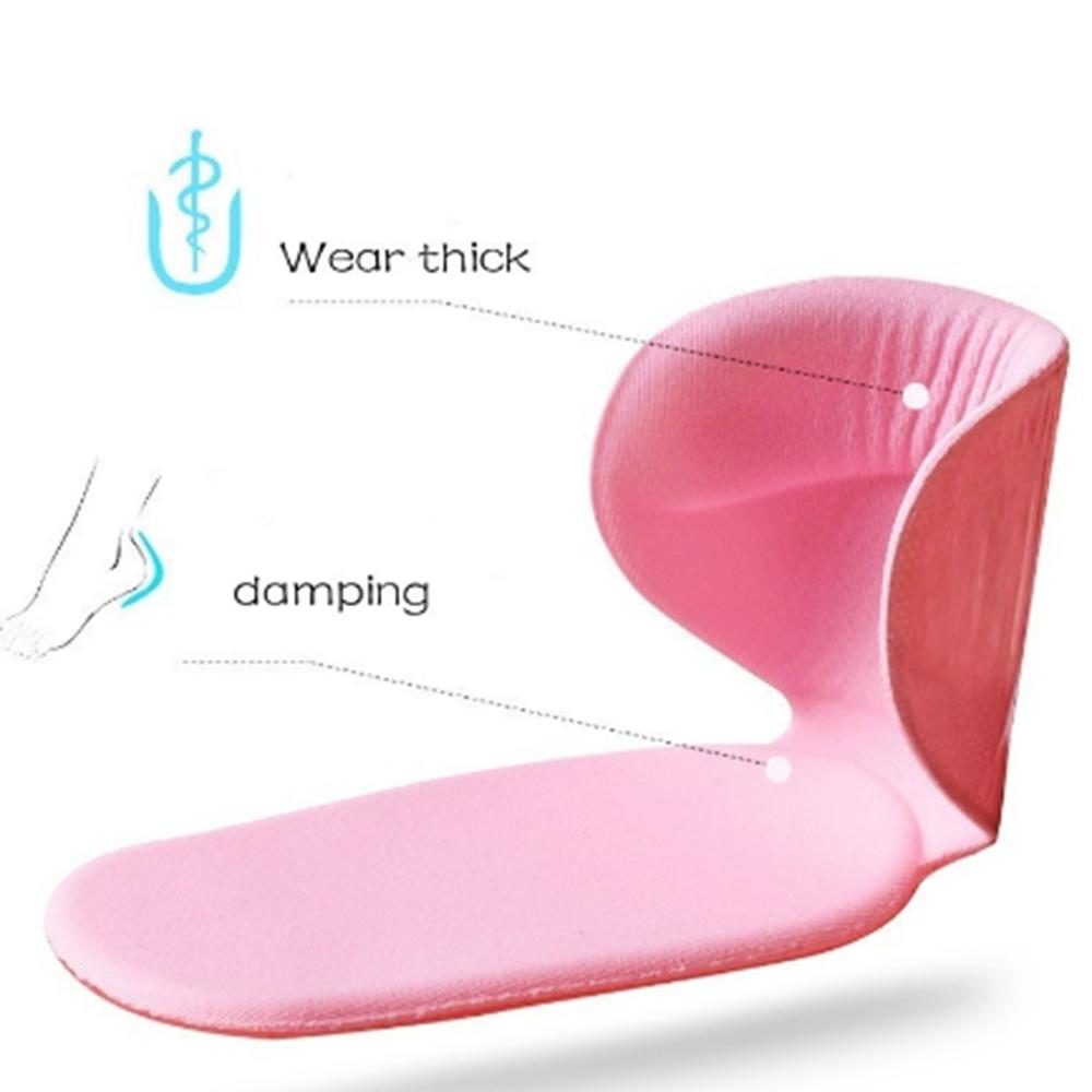 1Pair 2 in 1 Women Silicone Useful T-Shape Thread Thicker Rear Foot Wear Stickers High Heels Soft Mat