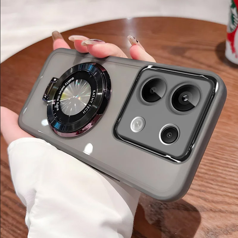 Note 40 Magsafe support magnétique coque en silicone pour Funda Infinix Note 40 Note40 Pro Plus 4G 5G couverture transparente transparente: Denim / Black