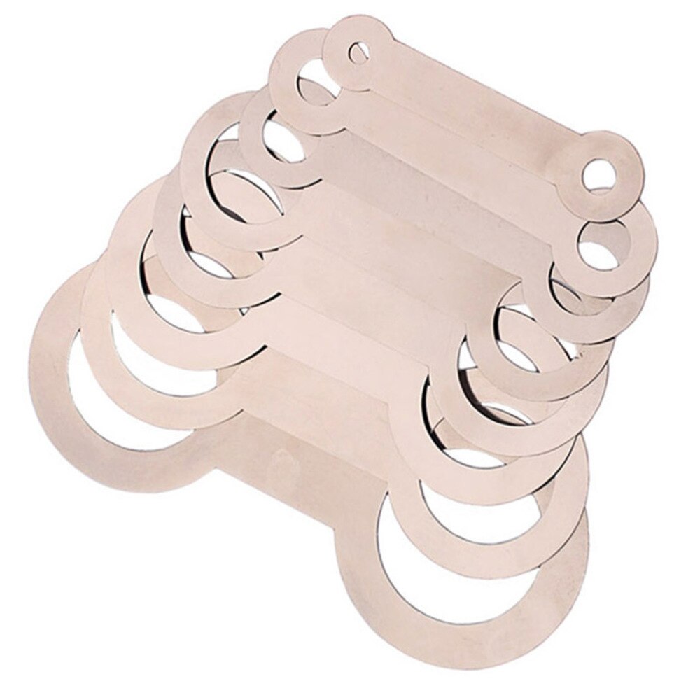 8-Piece Saxophone Pad Leveling Rings Set - Saxophone & Flute Repair Tool: Default Title