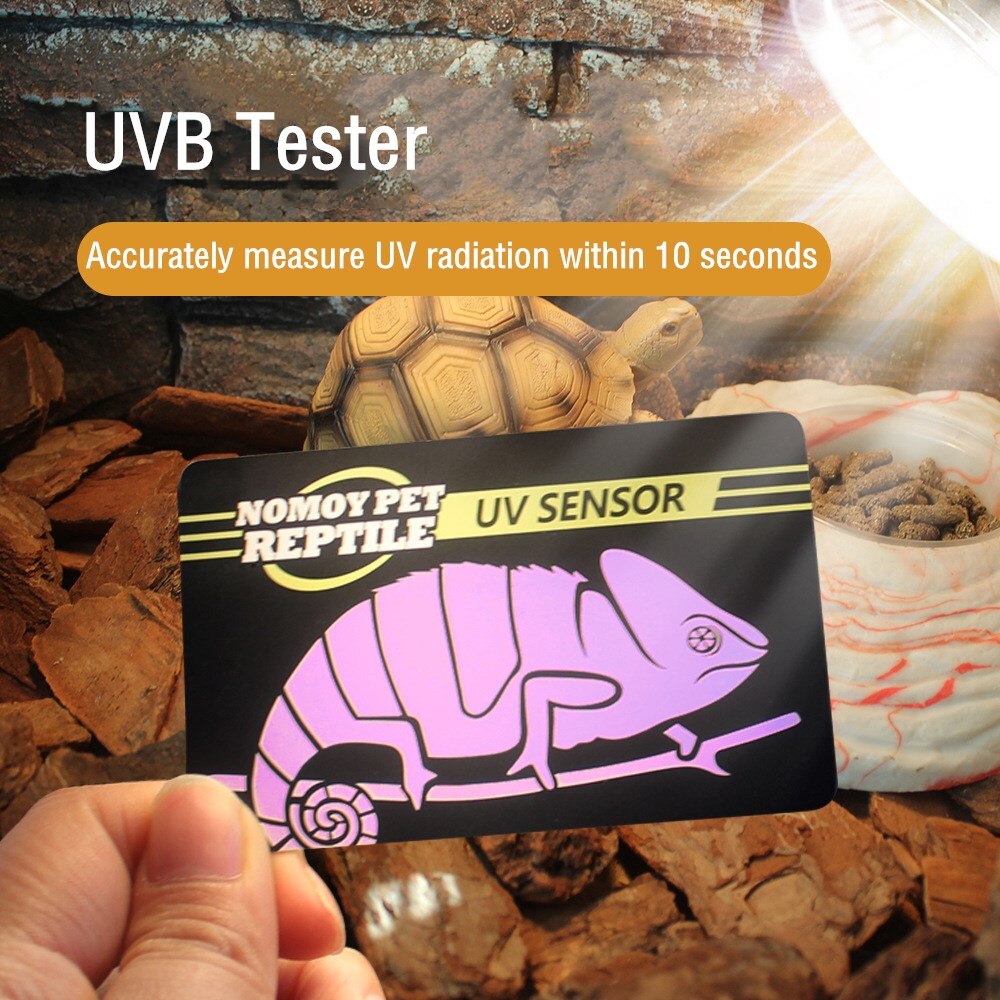 2 stk uvb tester krybdyr uva uvb fluorescerende lampe tester kort krybdyr lampe uv sensor hurtig test meter dyreforsyninger