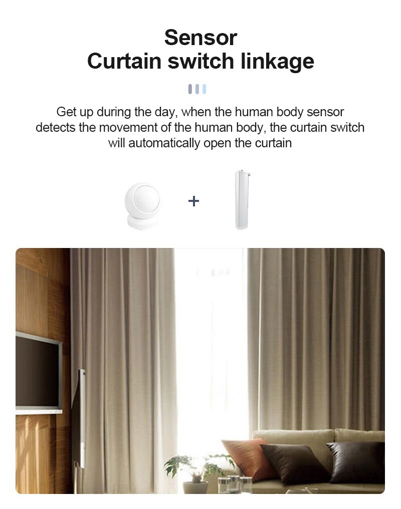 Tuya Human Body Sensor Infrared Sensor Motion Detection Tuya Intelligent Anti-theft Human Motion Sensor