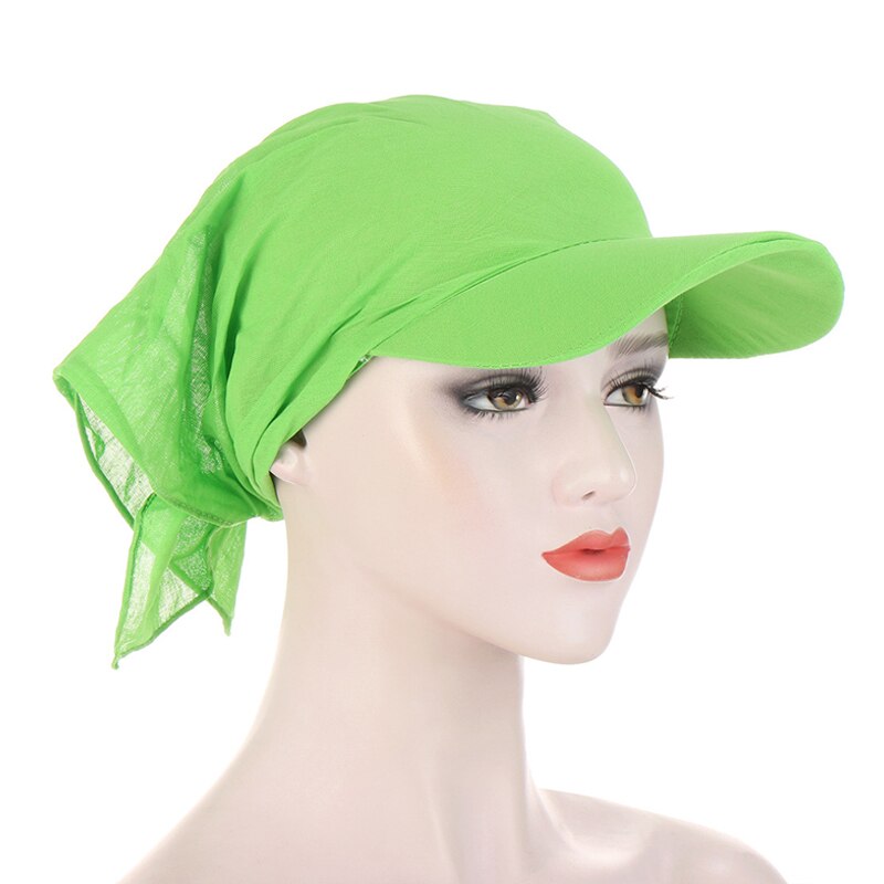 Turban fyrkantig halsduk hatt tryck blommor knyt knut tillbaka bomull baseball keps justerbar dam huvudduk solskydd hatt: 9