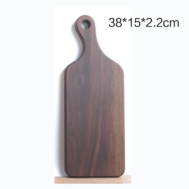 Japanese black walnut special-shaped breadboard solid appliances beeswax whole wood wood rootstock Choppingboard kitchen: Handle