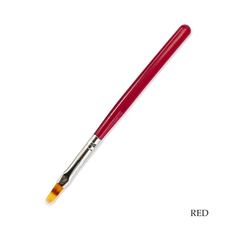 Pincel degradado para uñas, herramienta de manicura con mango de madera, pelo de nailon, negro y blanco, 1 ud., NL285