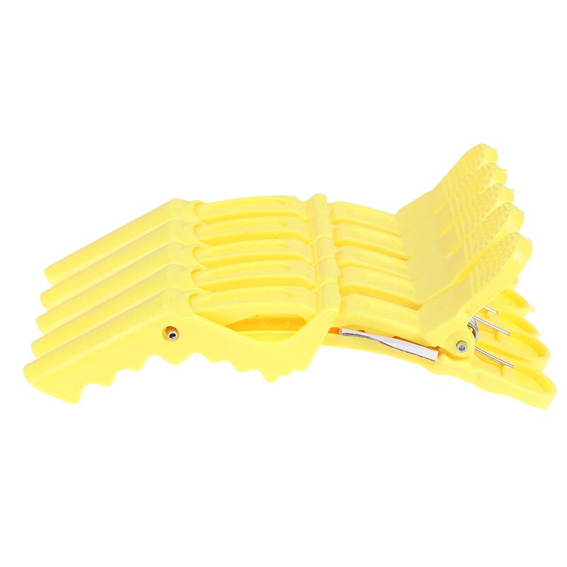 Pinzas para seccionar el pelo para peluquería, pinzas para el pelo, color mate, profesionales, 5 unidades: ZRHB074-YL