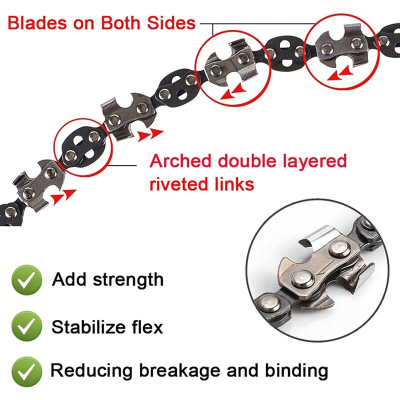 High-Reach Tree Limbs Hand Wire Saw with Two Ropes,Sharp Tooth Blades on Both Sides,Folding Pocket Chain Saw,for Camping