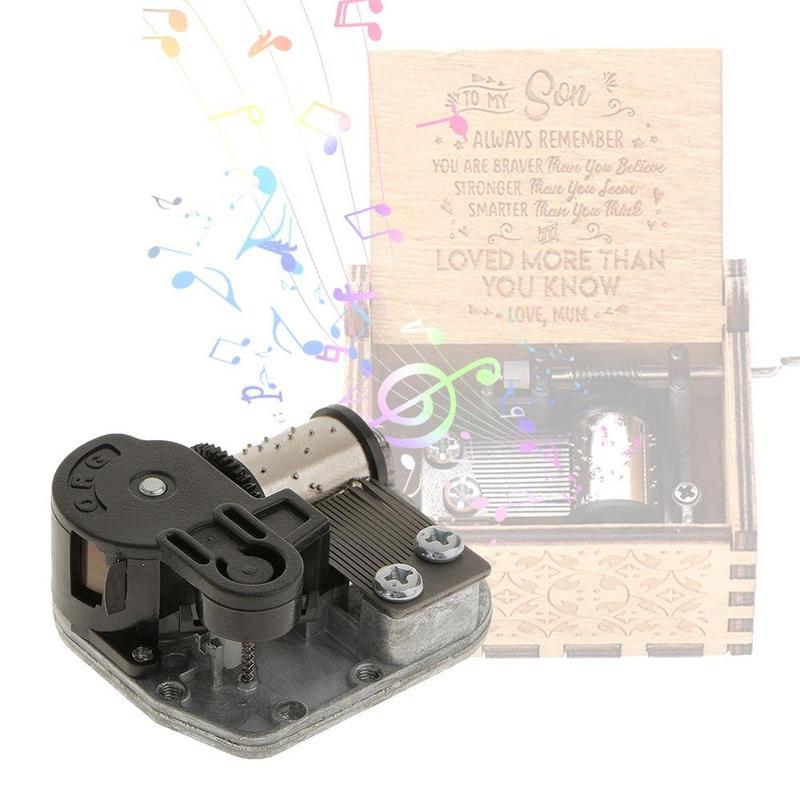 DIY Hand Crank Music Motor Mini Music Box Accessories Music Wind Up Toy Movement Play Set City of the Sky Meet