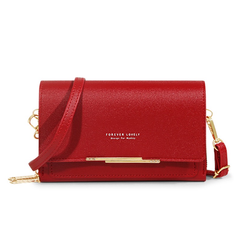 Women's Wallet Korean Handbag Multi Card Large Capacity Casual Shoulder Bag Mobile Phone Packet Style: Blue