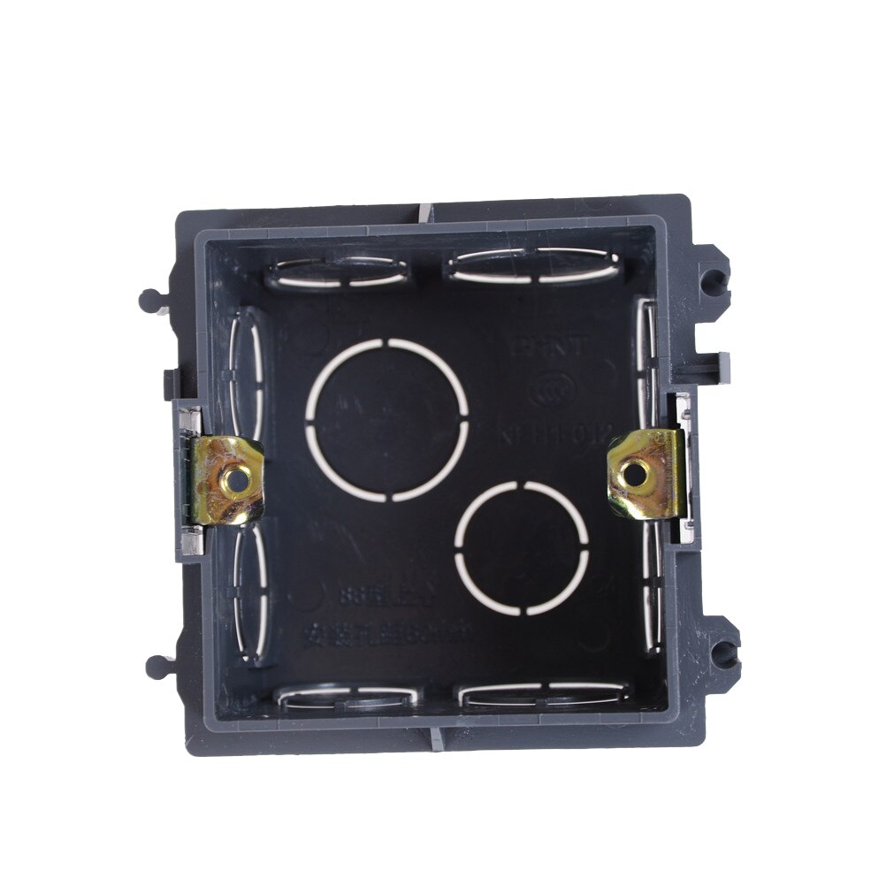 86 Cassette, caja de placa de pared para 86 tipos, interruptor de placa de pared y toma, lámpara de luz de paso para escalera, caja de montaje de iluminación 76x72x50mm