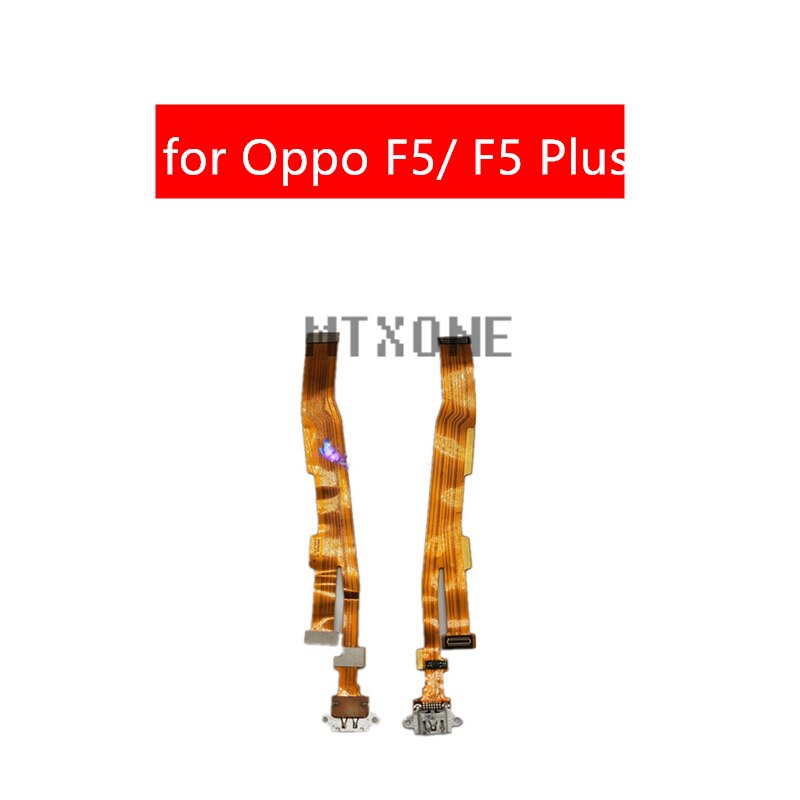 Voor Oppo F5/ F5 Plus Usb Lader Connector Flex Kabel Microfoon Usb Opladen Dock Pcb Board Flex Kabel Reparatie onderdelen