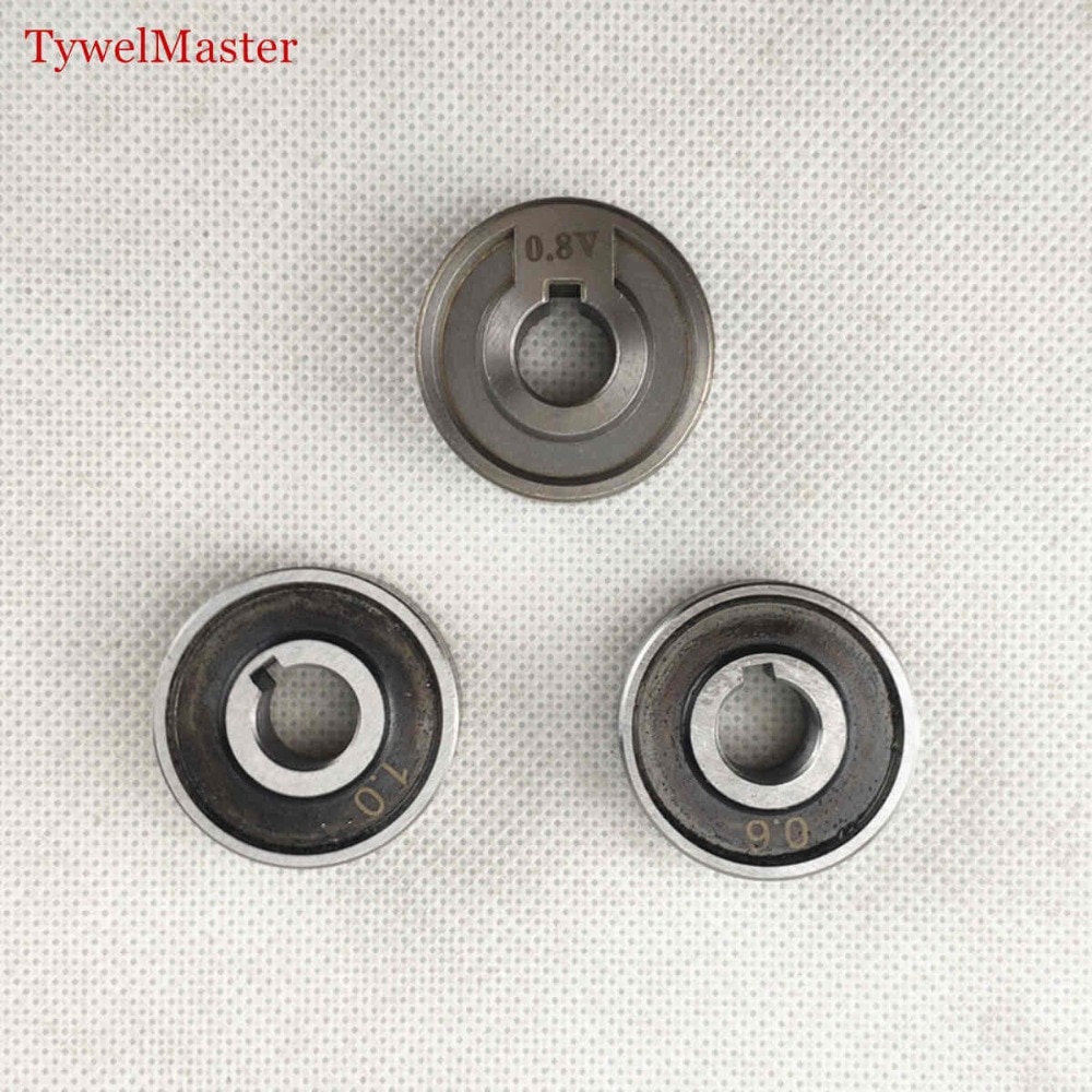 Mig svetsning trådmatningsrulle vu knurl spår 0.6mm 0.8mm 1.0mm storlek 30 x 10 x 10mm lrs -775s ssj -29 trådmatarrulle