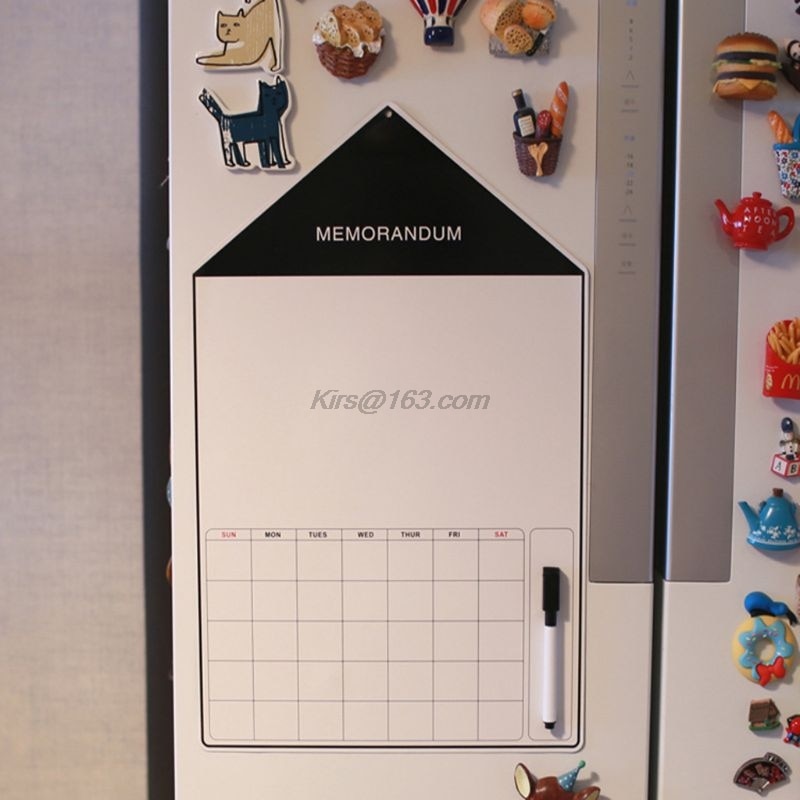 A3 imán para pizarra magnética suave dibujo nevera bolígrafo con calendario