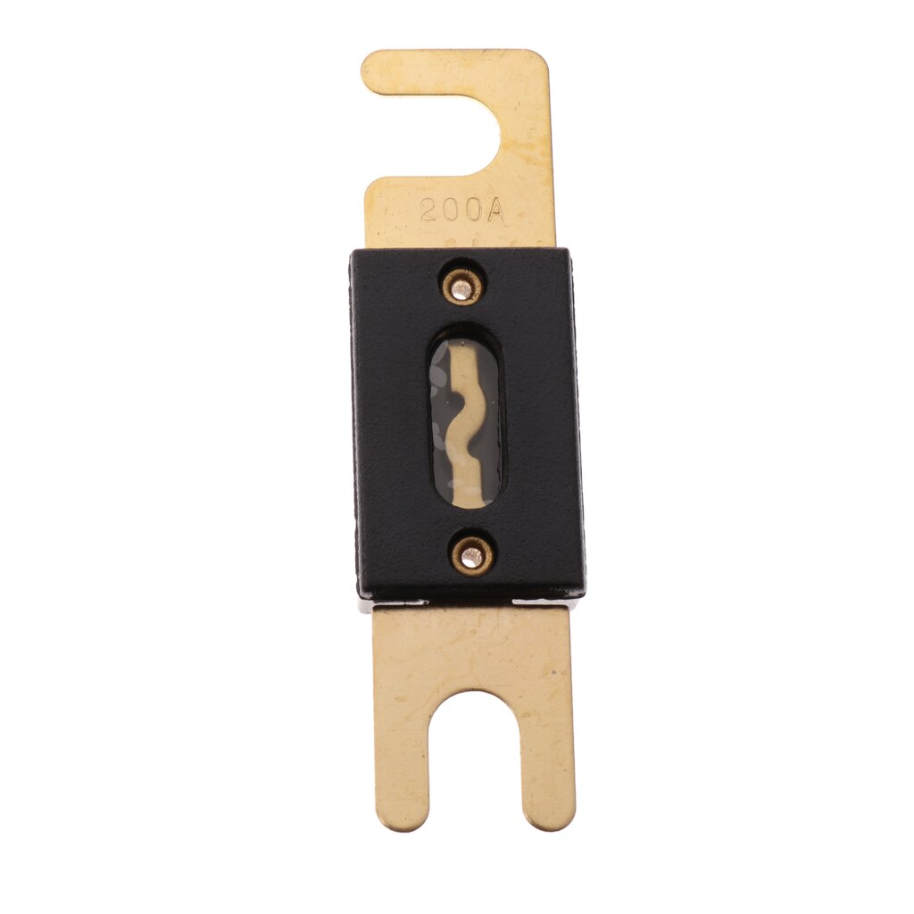 4pcs 12 Volts Universal 200AMP ANL Gold Plated Flat Blade Fuses For Car Automotive Vehicle