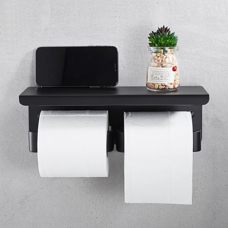 WZRUA Toiletrolhouder, zelfklevend, dubbele paal draaibare WZRUA Toiletrolhouder, zelfklevend, dubbele paal draaibare