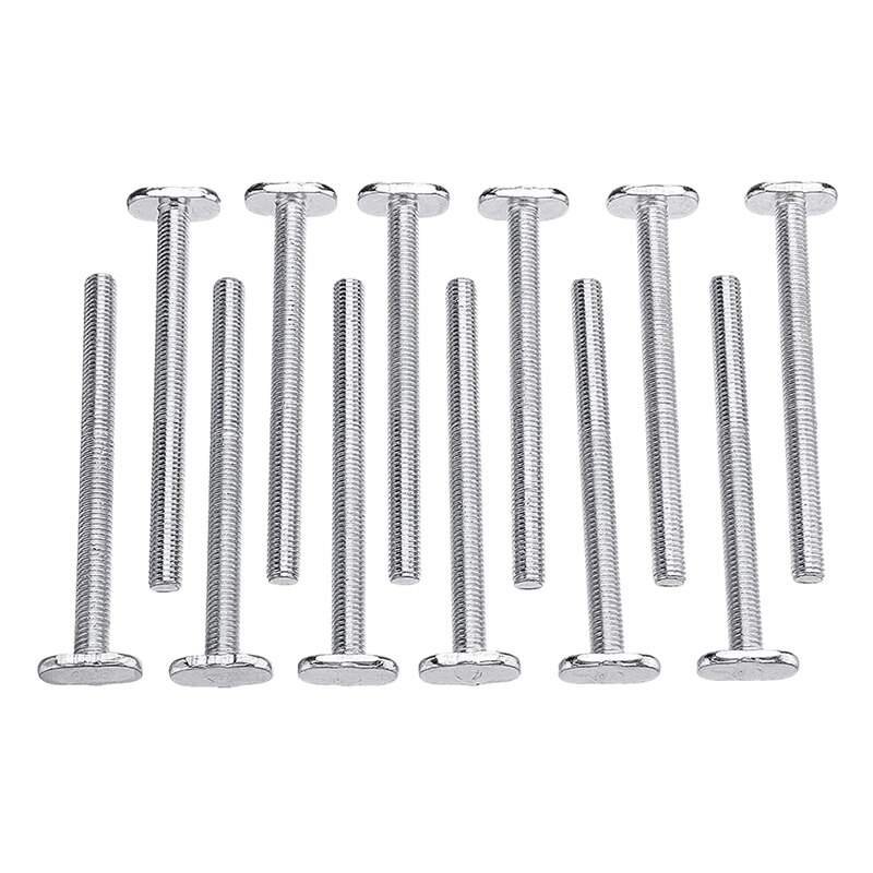 12Pcs Screw Bolt Fastener Tool M8X100mm -in Stud T-Nut Sliding Bolt for 30 Series Miter Track Woodworking Tool: Default Title