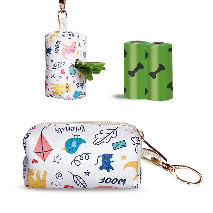 Travel Outdoor Protable Dog Poop Bag Dispenser Dog Poop Bag Holder Polyester Carrier Tool Cats and Dogs Poop Bag Case Storager