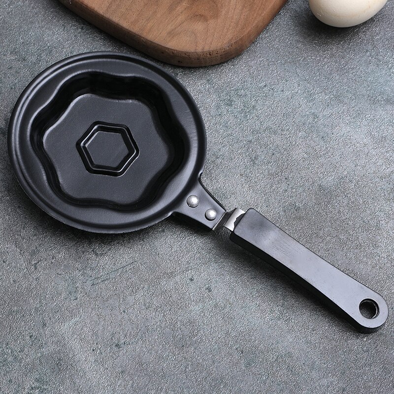 Mini Ei Ontbijt Friteuse Multi-Stijlen Non-stick Pan Pannenkoeken Crêpe Pan Mallen Voor Thuis Keuken E7: flower