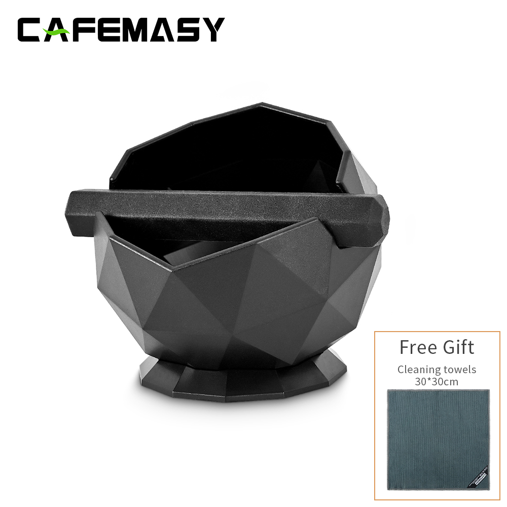 Kahvinpoistolaatikko liukastumisenesto iskuja vaimentava kahvijauhatus kaatopaikka kahvijauhe koputtaa espressojauhe kaatopaikka roskakori kahvila baristalle