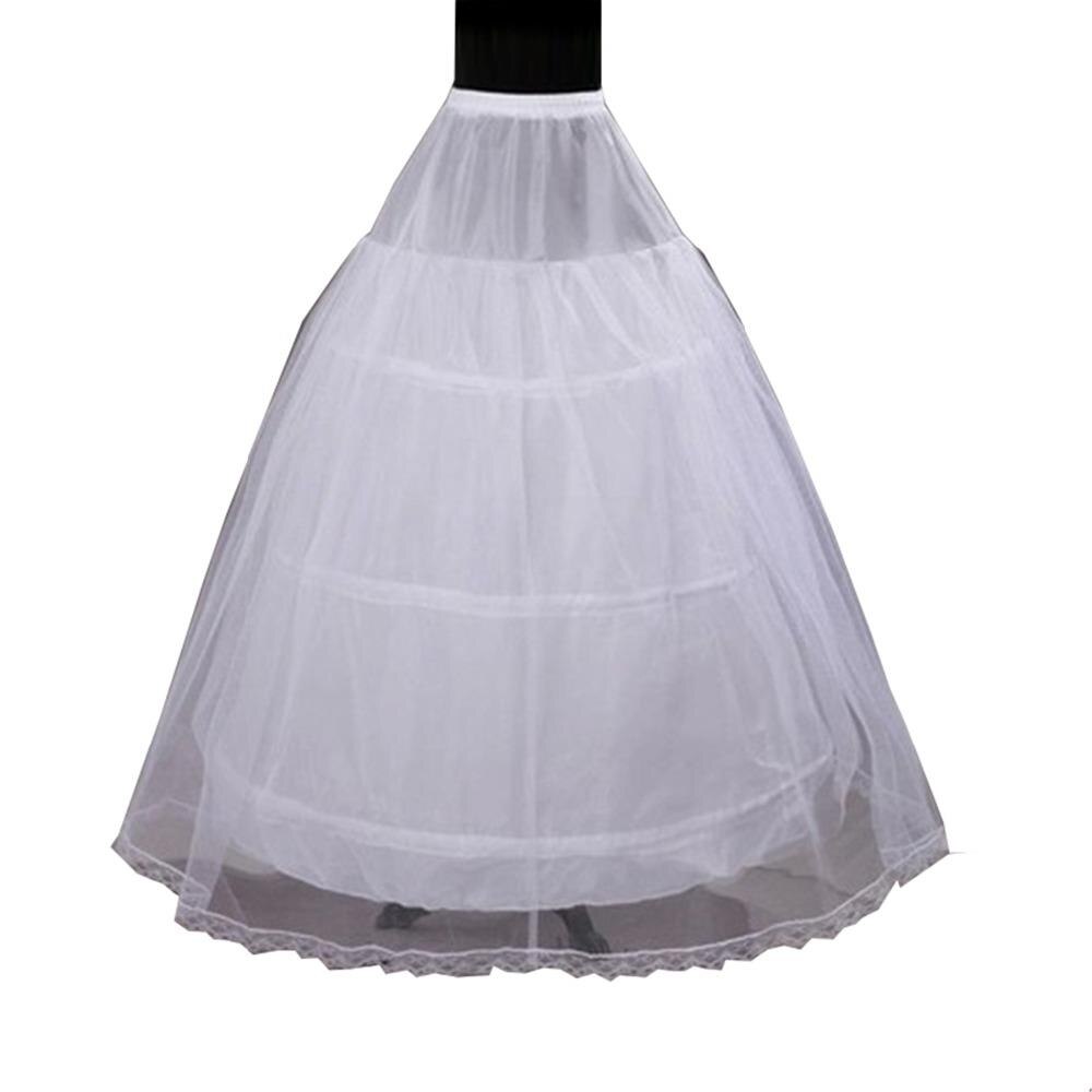 2- laags 3- hoepel elastische taille trouwjurk met trekkoordjurk petticoat onderrok crinoline trouwjurk