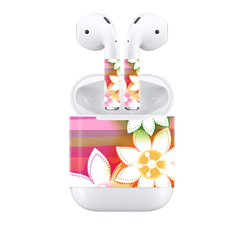 Mode Stickers voor AirPods Skin Siliconen Case voor AirPods Skin Decal Beschermende Cover Wraps: 0105