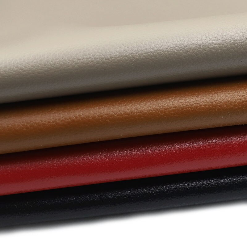 135cm breedtes grote litchi korrel pu leer slijtvast autostoelkussen bank microvezel leer diy leren handtas materiaal
