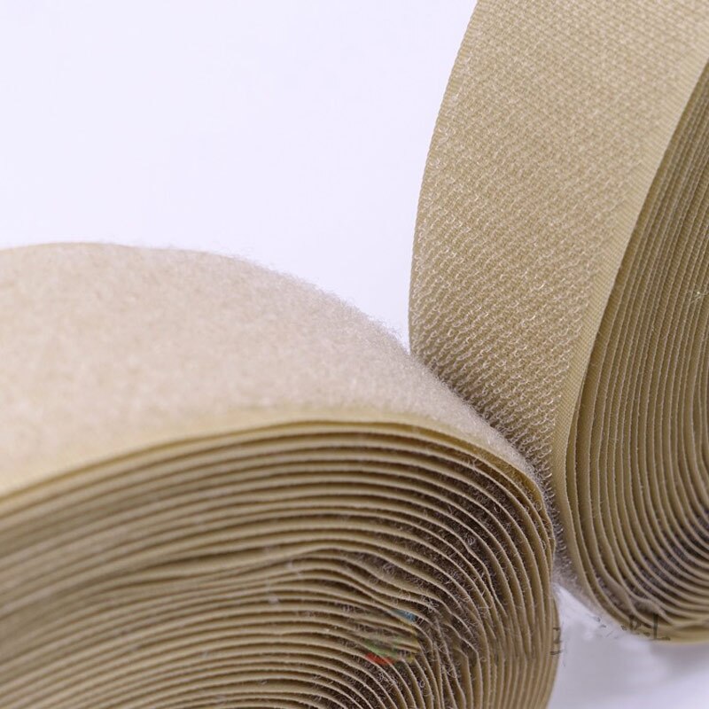 AB without glue type Snap buckle paste sticky buckle / AB adhesive tape / clothes adhesive tape / shoe stickers Khaki